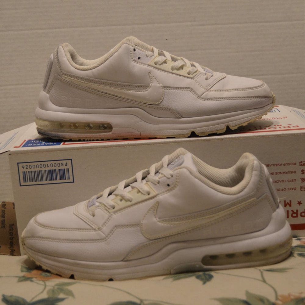 Nike Air Max Ltd 3 White w/ white leather sz 10.5